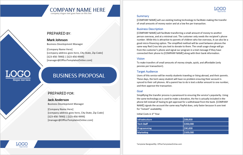 online marketing business-proposal-template 